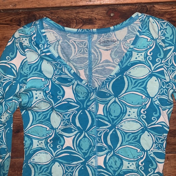 Lilly Pulitzer Ariel Blue What a Racquet Juliet Dress - Picture 4 of 7